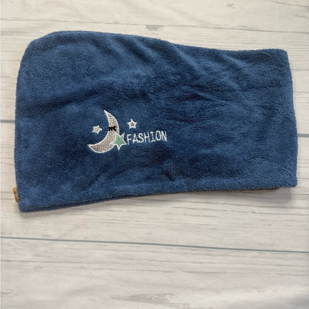 Blue Quick-Dry Hair Towel - Picture 2 of 6